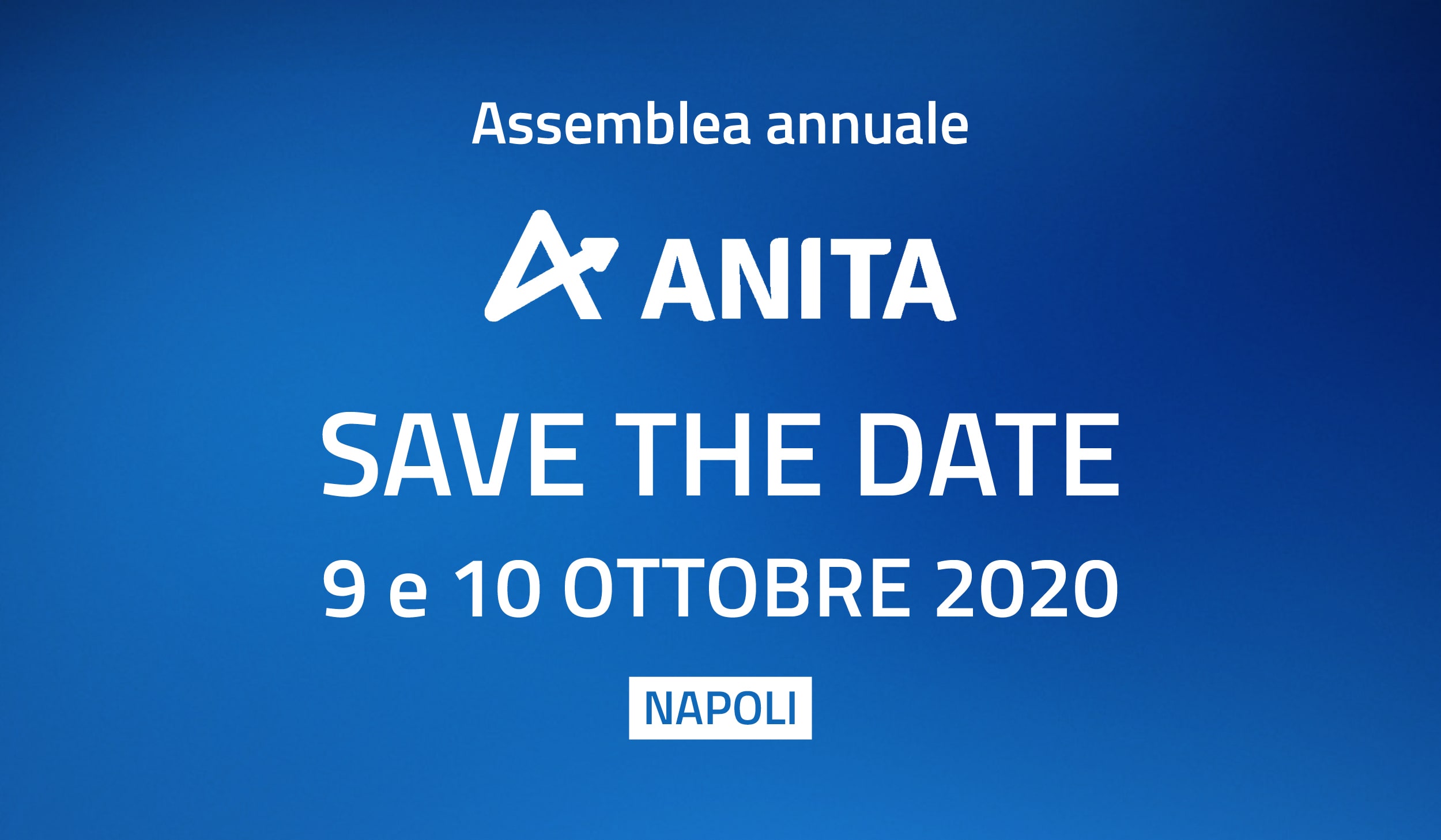 Napoli: il 9 e 10 ottobre 2020 l'Assemblea generale ANITA